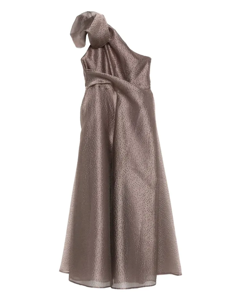 Talbot Runhof Asymmetrisches Kleid - Braun Braun