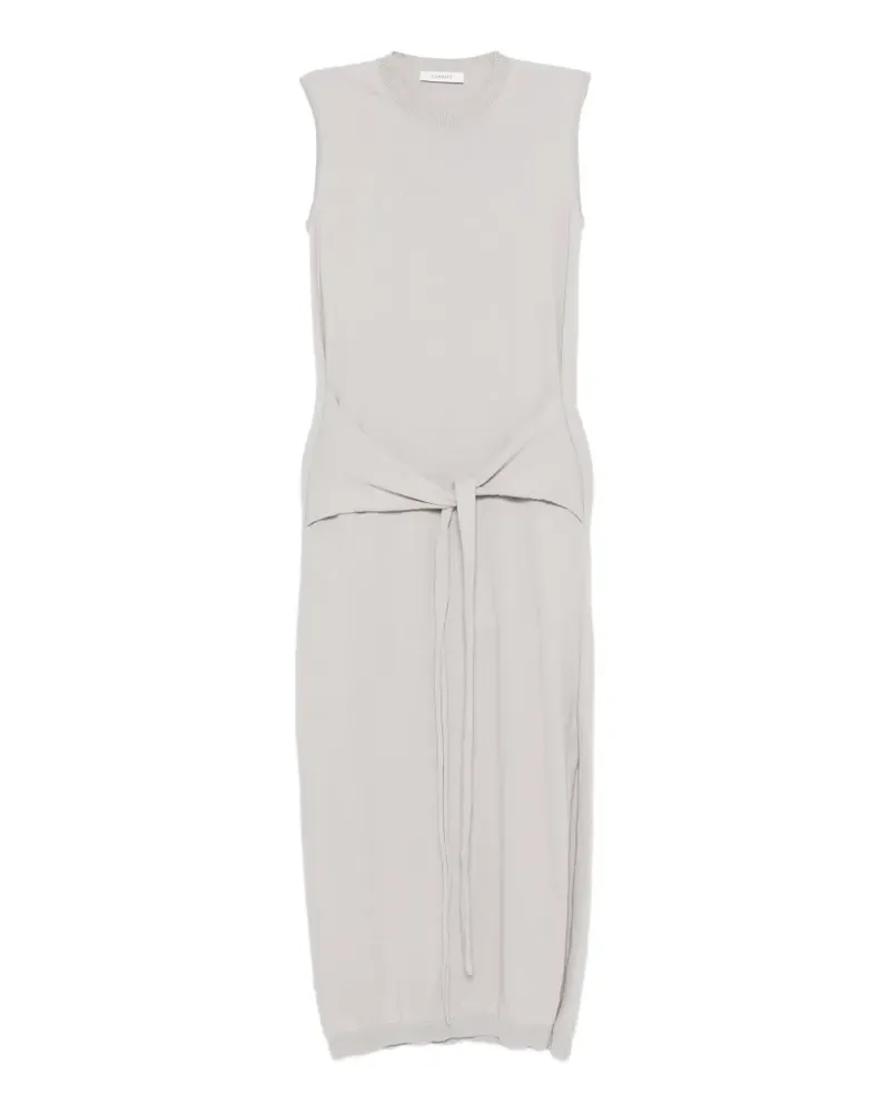 Christophe Lemaire sleeveless knotted midi dress - Grau Grau