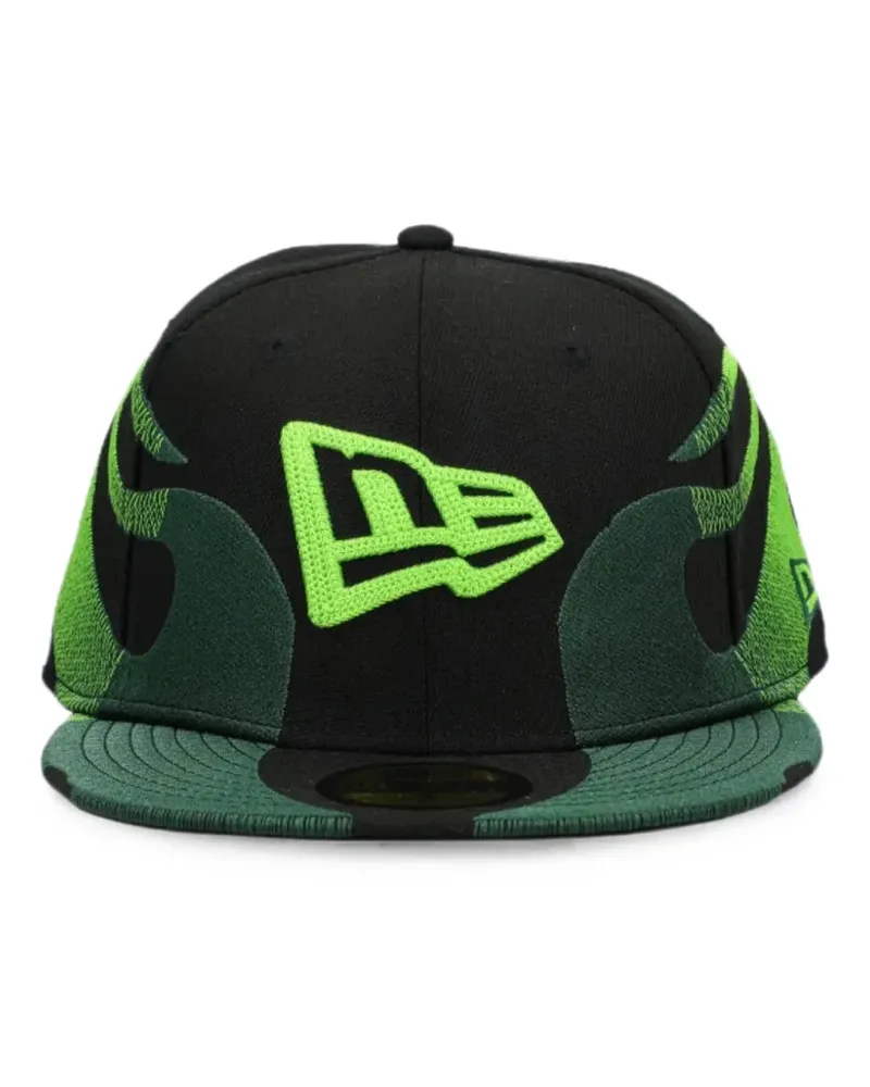 New Era 59Fifty flame-embroidered cap - Schwarz Schwarz