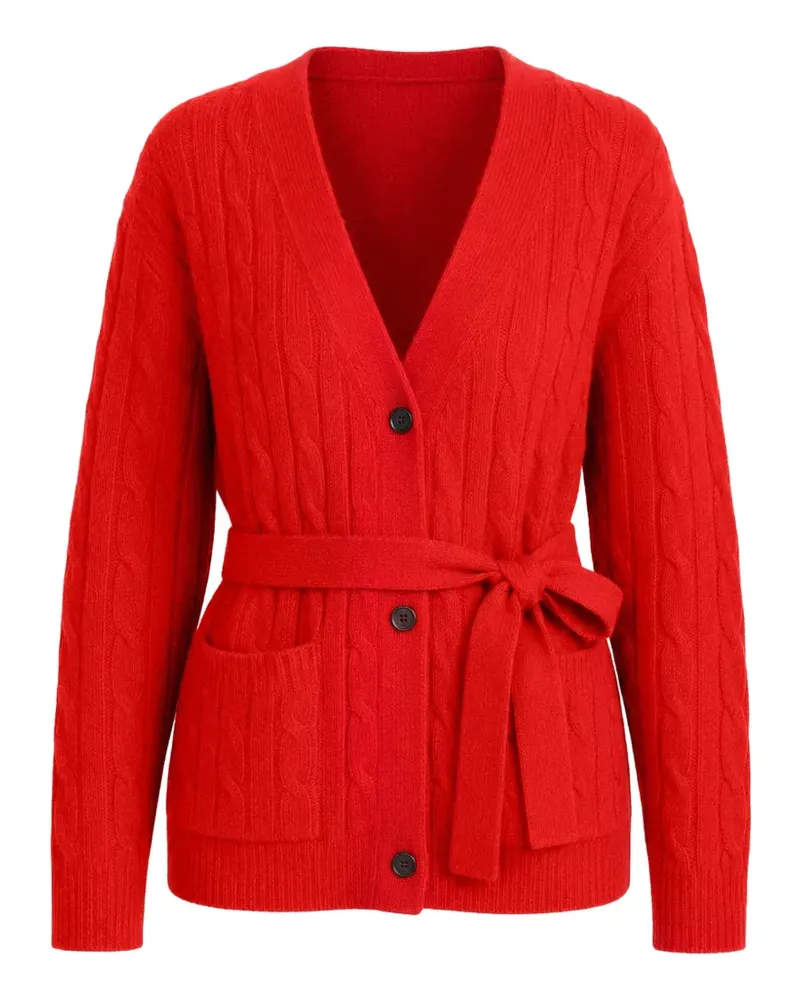 Nili Lotan Tirza cable-knit cardigan - Rot Rot