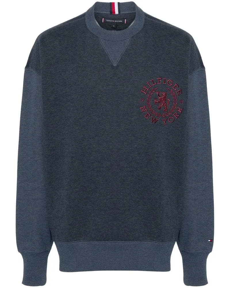 Tommy Hilfiger Sweatshirt mit Logo-Stickerei Blau