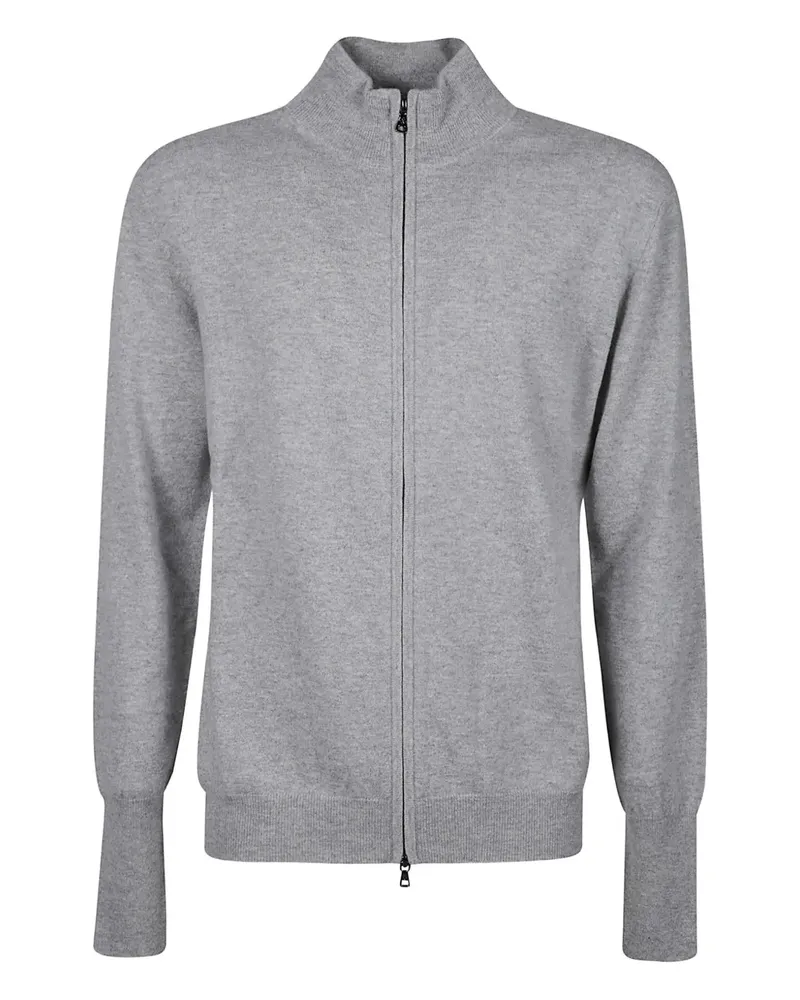 Ballantyne zip-up wool blend cardigan - Grau Grau