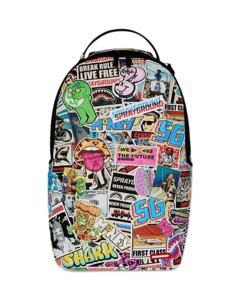 Sprayground Life's a Movie backpack - Weiß Weiß