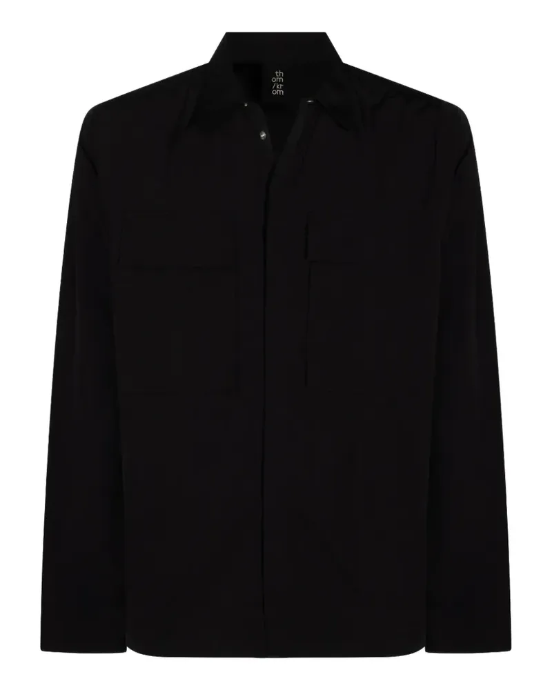 THOM KROM chest-pocket long-sleeved shirt - Schwarz Schwarz