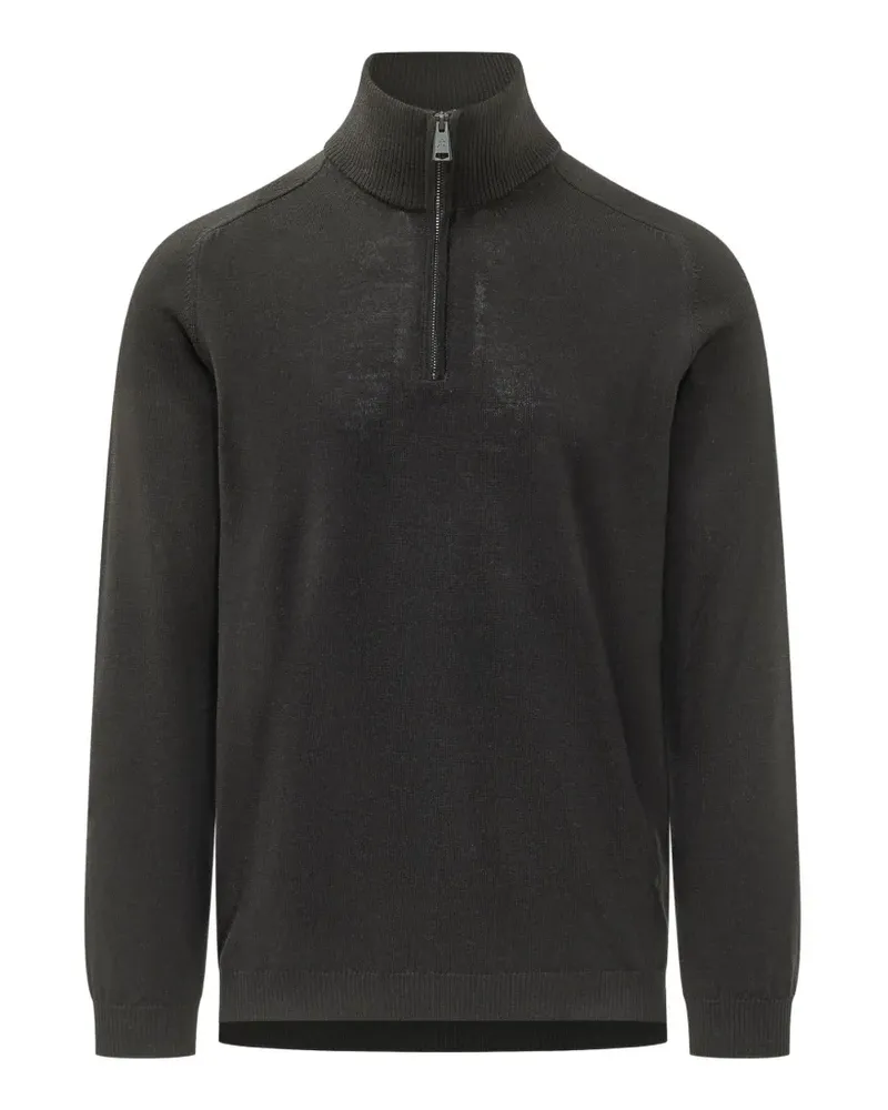 Premiata Pullover mit kurzem Reißverschluss - Schwarz Schwarz