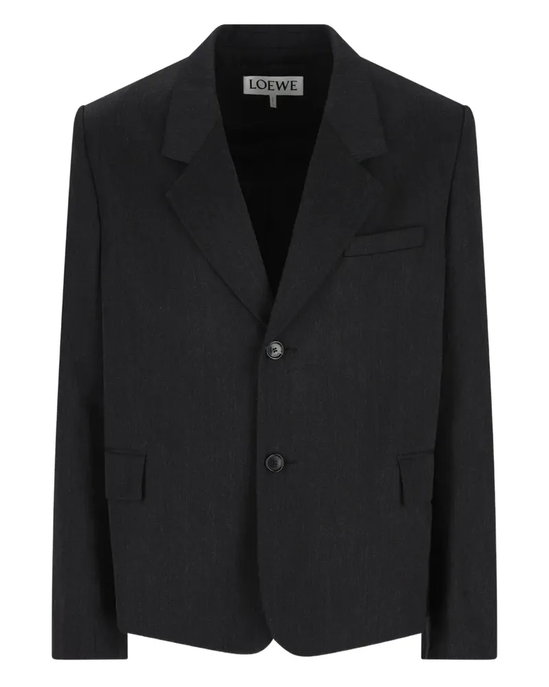 Loewe Cropped-Jacke mit Knöpfen - Grau Grau