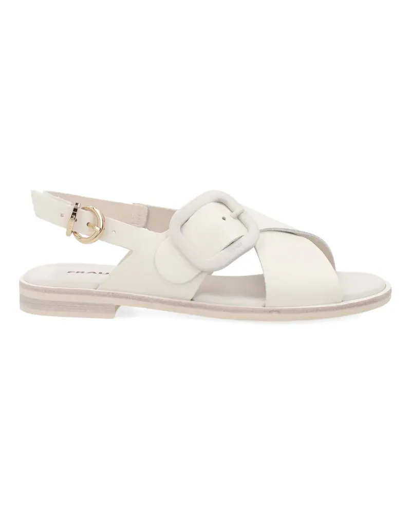 FRAU crossover-strap buckle-detail sandals - Weiß Weiß