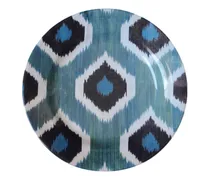 Ikat Keramikteller (19cm) - Blau
