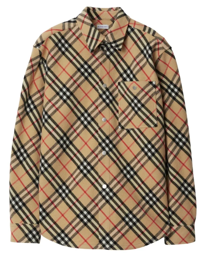 Burberry Hemd mit Vintage-Check - Nude Nude