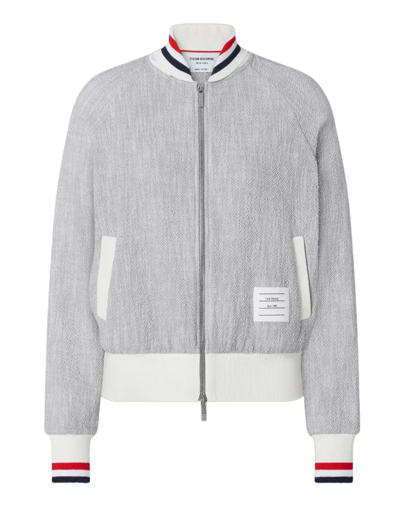 Thom Browne Bomberjacke mit Reißverschluss - Grau Grau