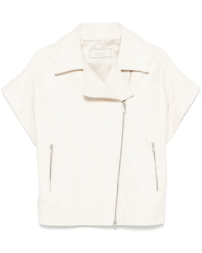 Peserico Kurzärmelige Bikerjacke - Nude Nude