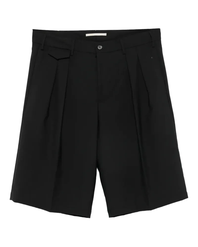 Briglia 1949 pleated knee-length shorts - Schwarz Schwarz