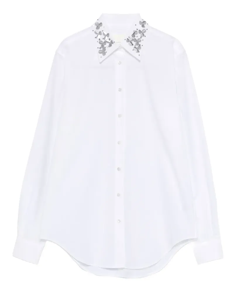 XACUS Hemd mit verziertem Kragen - Weiß Weiß