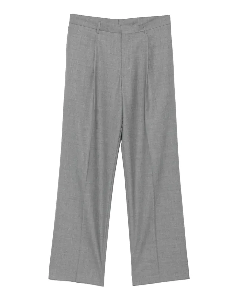 LARDINI Wide-Leg-Hose mit Bundfalten - Grau Grau