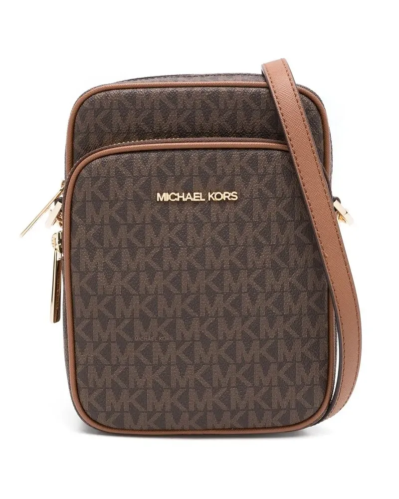 Michael Kors Umhängetasche mit Monogrammmuster - Braun Braun