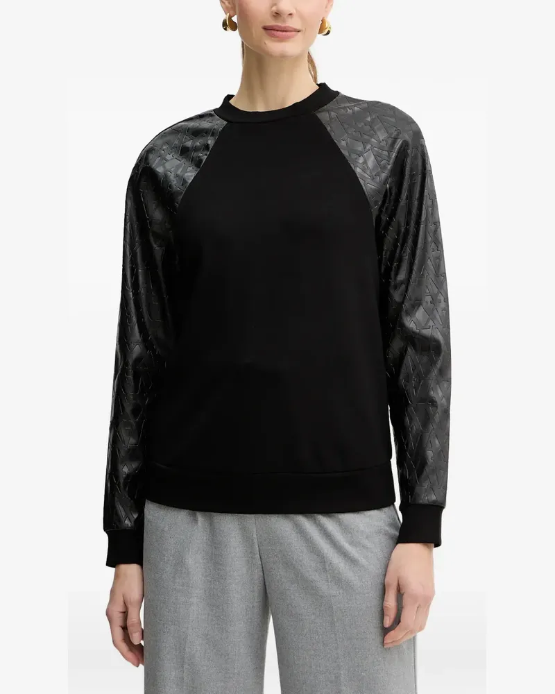 Armani Exchange logo-print sweatshirt - Schwarz Schwarz