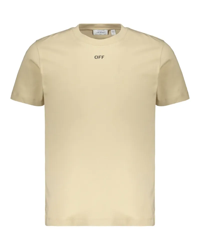 OFF-WHITE Arrows logo-print T-shirt - Nude Nude