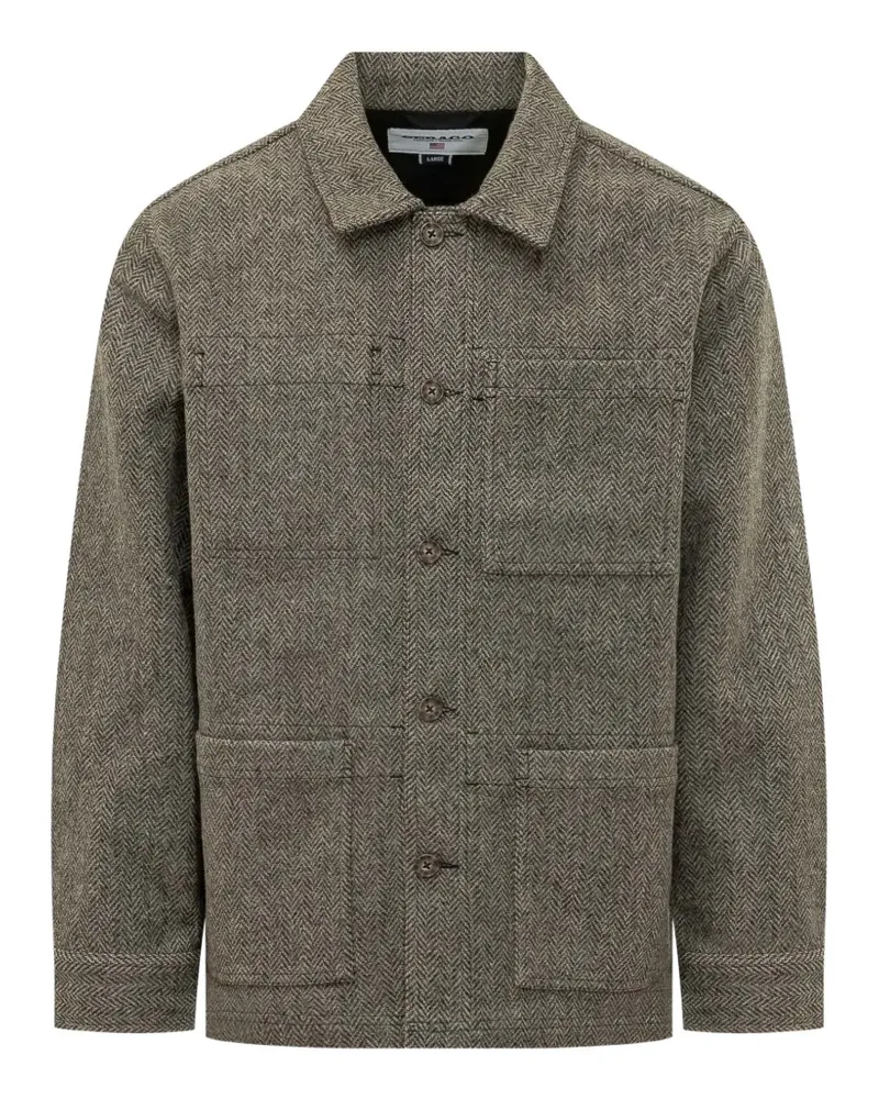 Sebago Dorr Hemdjacke mit Fischgräten - Grau Grau