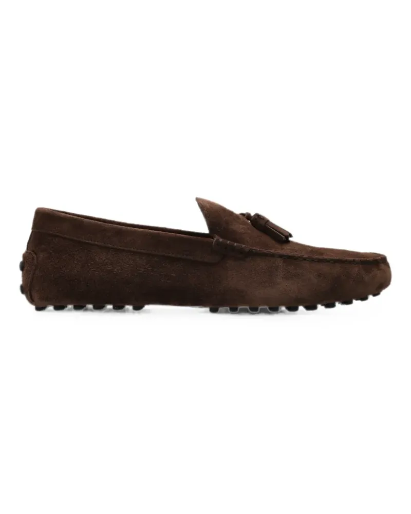TOD'S Loafer aus Wildleder - Braun Braun