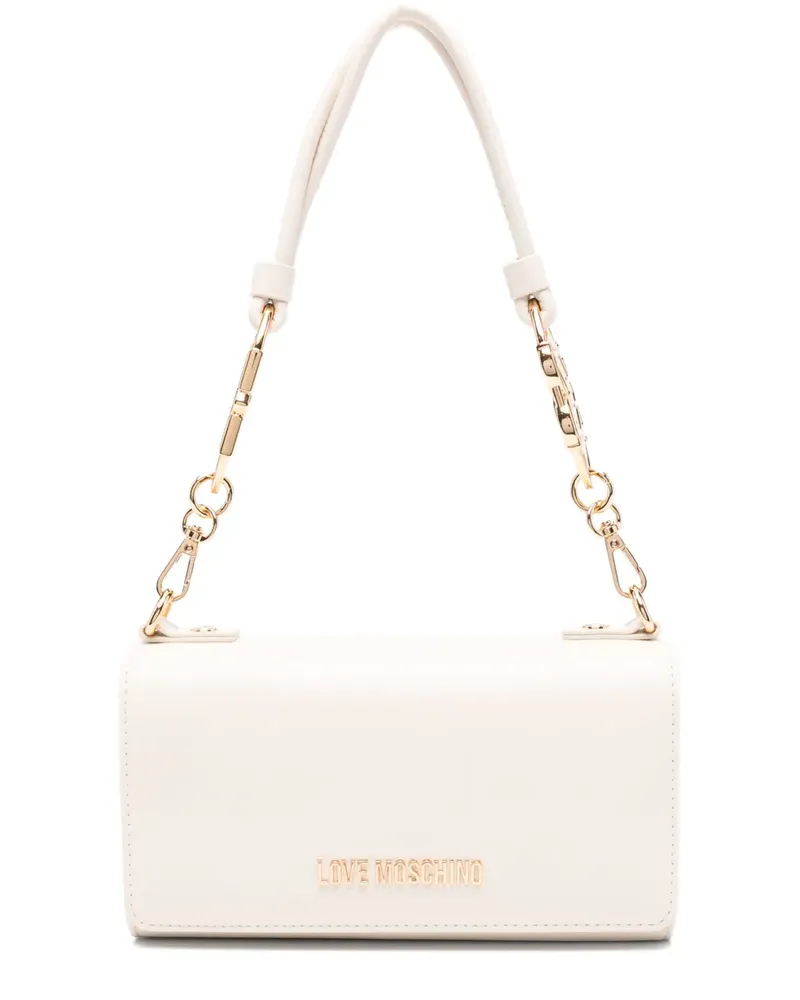 Moschino Schultertasche mit Logo - Nude Nude