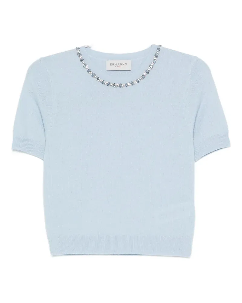 Ermanno Scervino Pullover mit Kristallen - Blau Blau