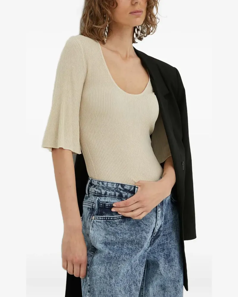 By Malene Birger Geripptes Tanktop - Nude Nude