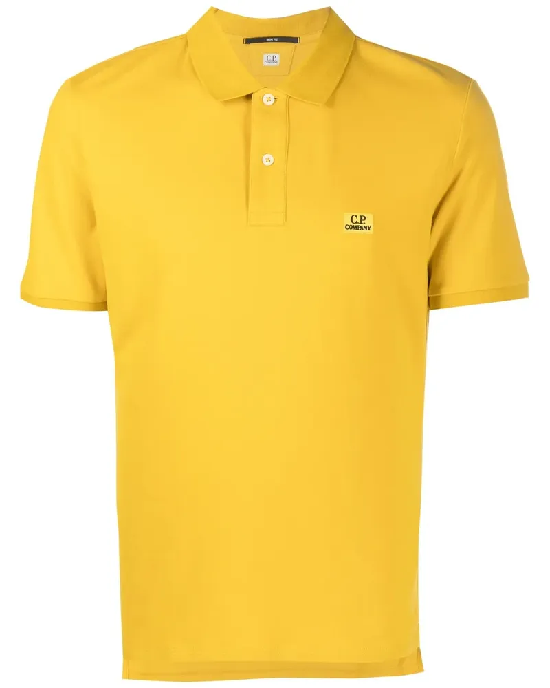 C.P. Company Poloshirt mit Logo-Stickerei - Gelb Gelb