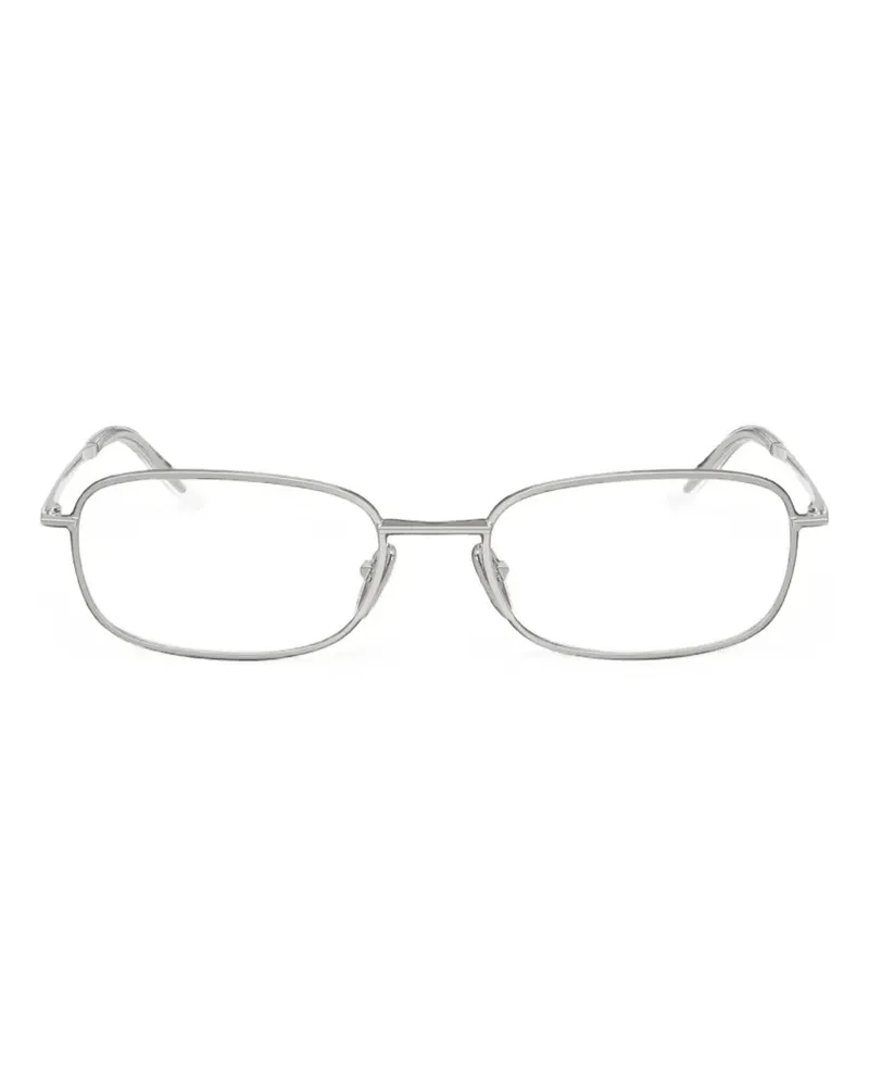 Prada Brille mit eckigem Gestell - Silber Silber