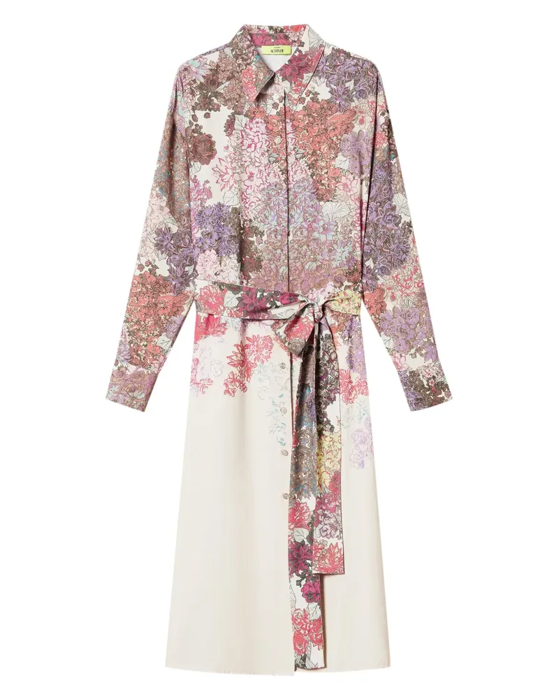 Twin-Set Kleid mit Blumen-Print - Nude Nude