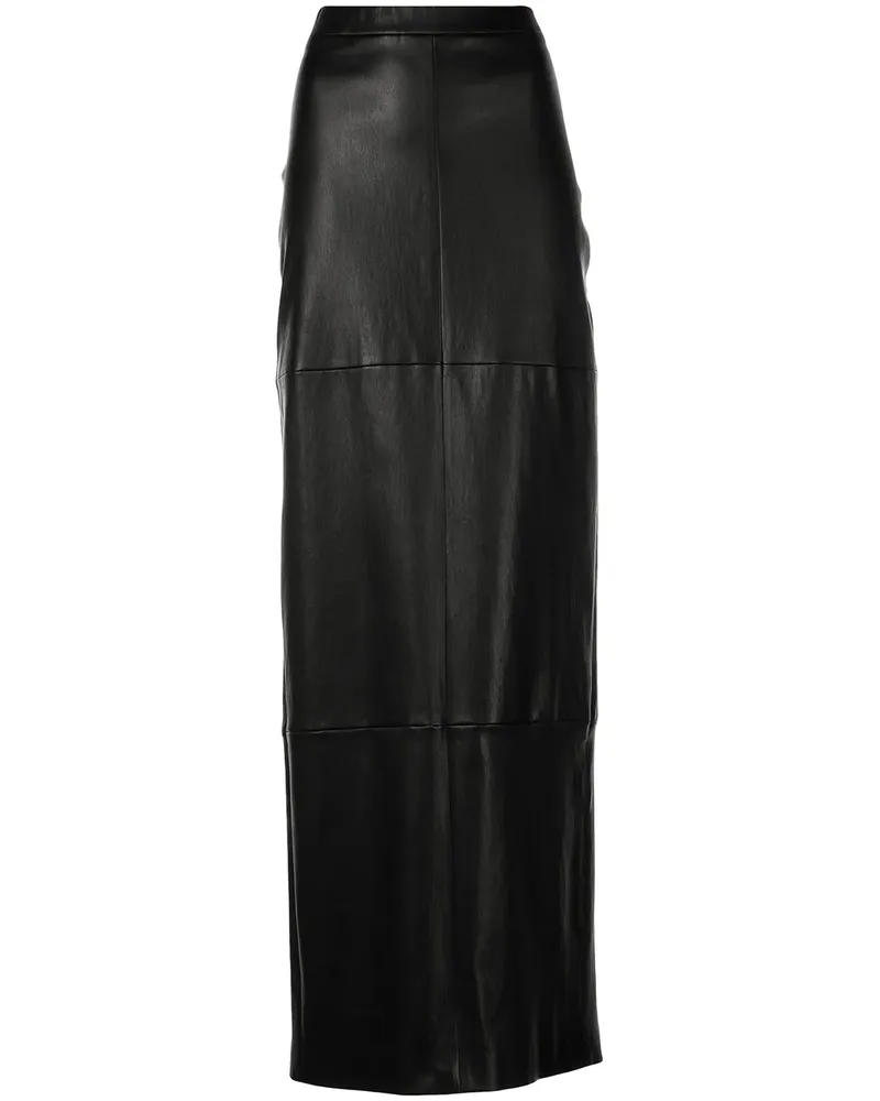 Rosetta Getty Maxirock aus Lammleder - Schwarz Schwarz