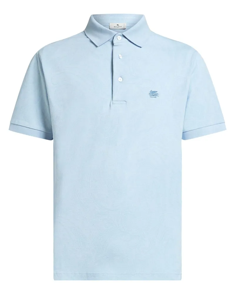 Etro Jacquard-Hemd mit Paisleymuster - Blau Blau