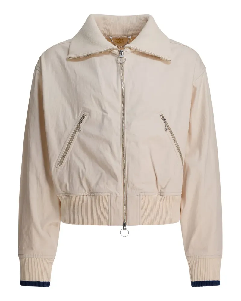 KAPITAL Jacke mit gerippten Bündchen - Nude Nude