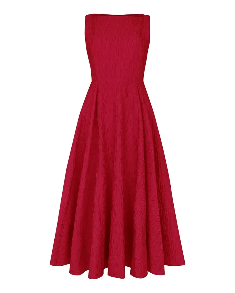 Roksanda Ilincic Tera crinkled-effect maxi dress - Rot Rot