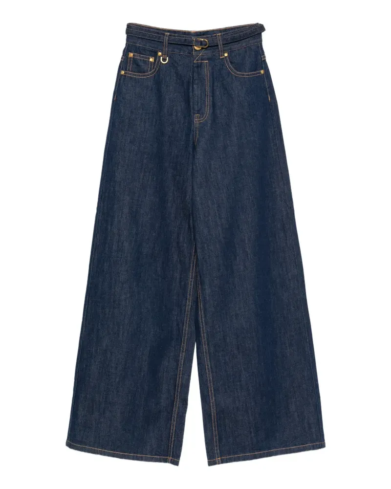 Zimmermann High-Waist-Jeans mit weitem Bein - Blau Blau