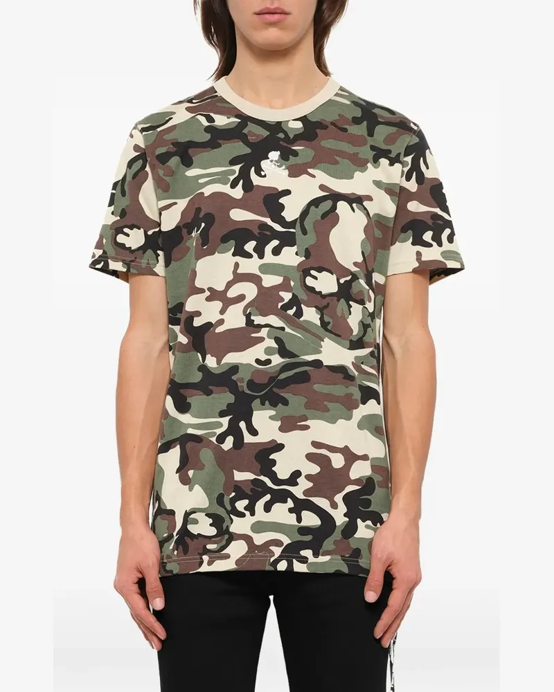 Mastermind Japan T-Shirt mit Camouflage-Print - Nude Nude