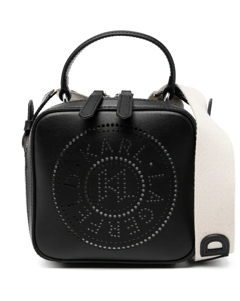 Karl Lagerfeld K/Circle perforated mini bag - Schwarz Schwarz