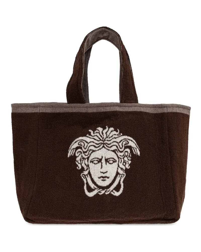 Versace medusa embroidery tote bag - Braun Braun