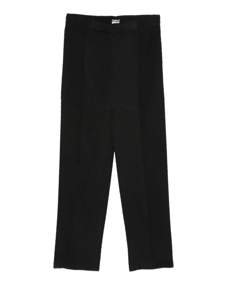 Issey Miyake Klassische Cropped-Hose - Schwarz Schwarz