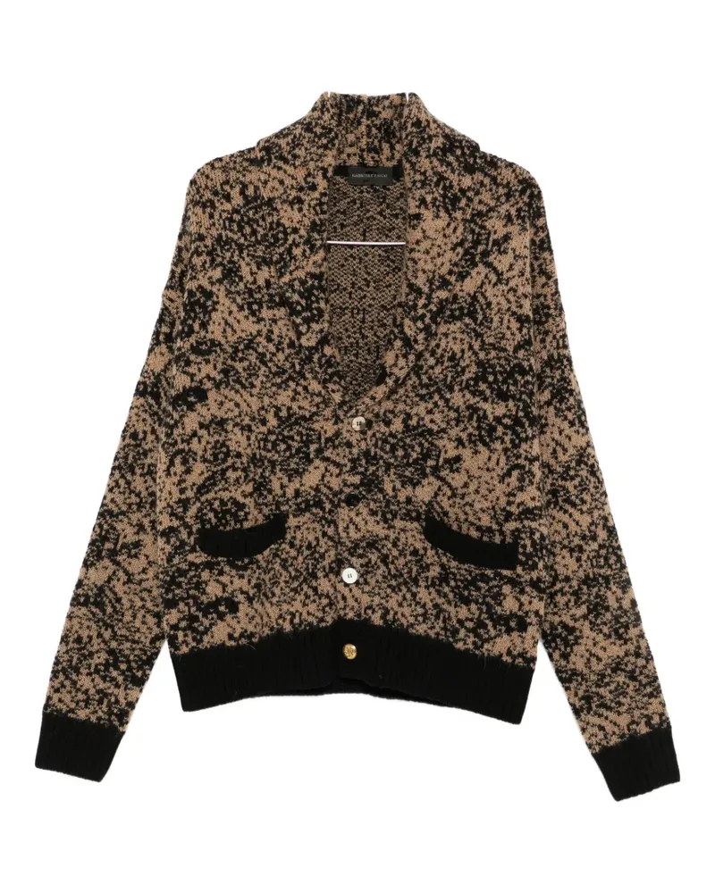 Gabriele Pasini shawl-collar pocket cardigan - Braun Braun