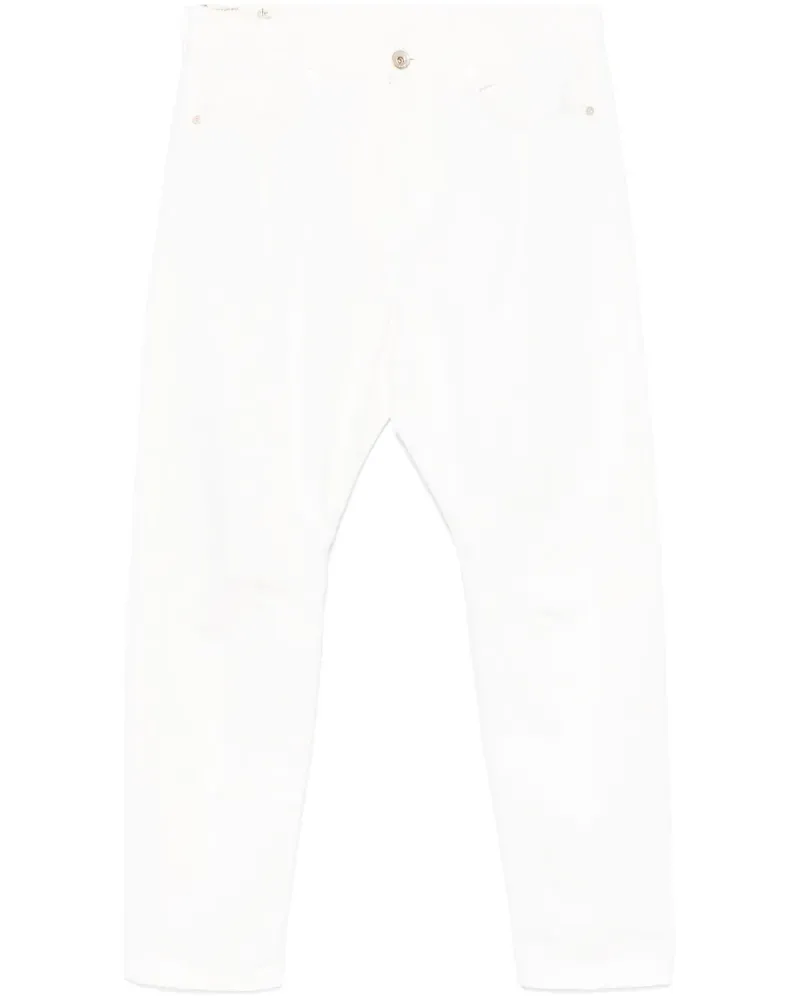Eleventy Hose mit Tapered-Bein - Weiß Weiß