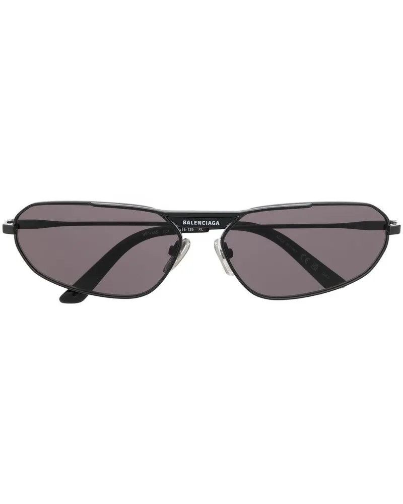 Balenciaga Sonnenbrille mit Cat-Eye-Gestell - Schwarz Schwarz