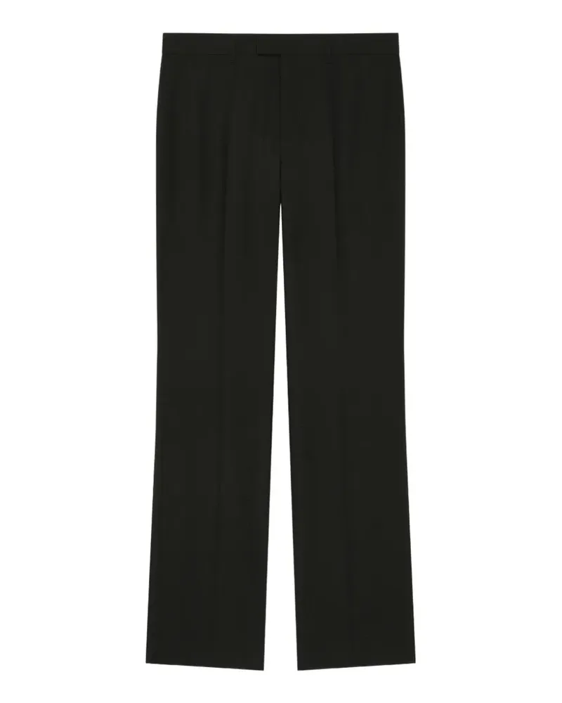Givenchy Schmale Hose aus Wolle und Mohär - Schwarz Schwarz