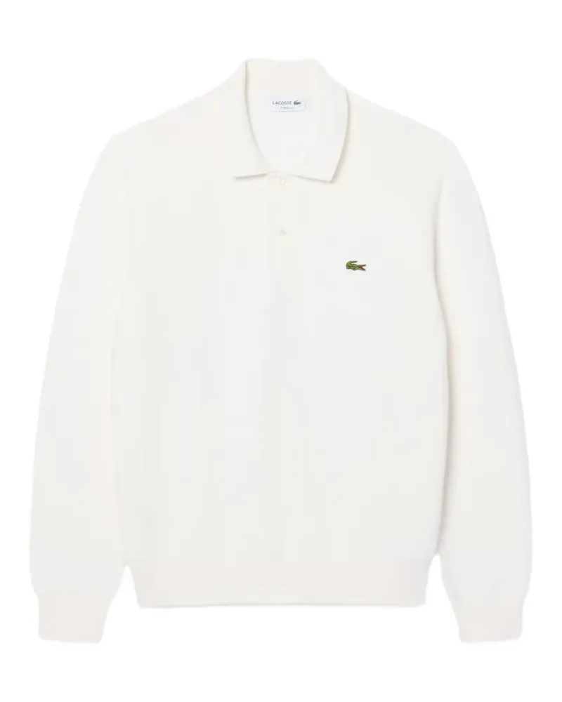 Lacoste Poloshirt mit Logo-Patch - Weiß Weiß