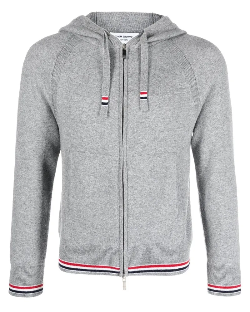 Thom Browne Kapuzenjacke aus Kaschmir - Grau Grau