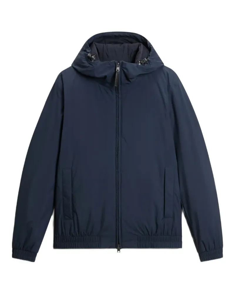 Woolrich Gefütterte Kapuzenjacke aus Micro-Ripstop - Blau Blau