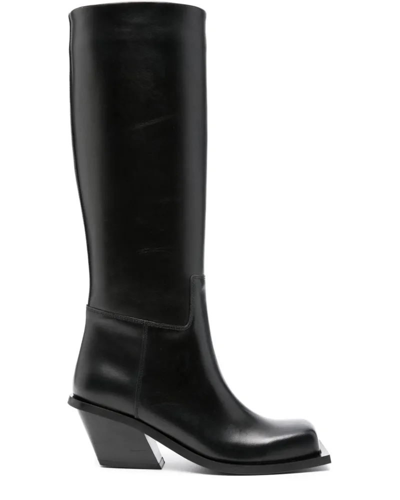 Gia Borghini Stiefel mit eckiger Kappe - Schwarz Schwarz