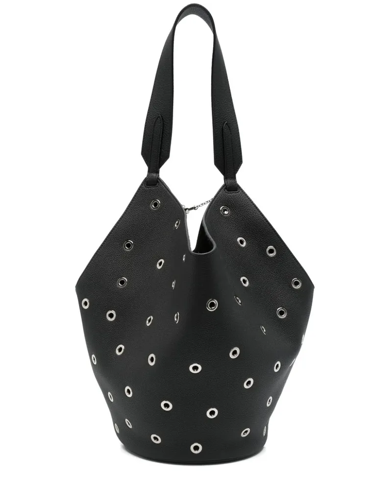 KHAITE Kleine Lotus Tote Bag - Schwarz Schwarz