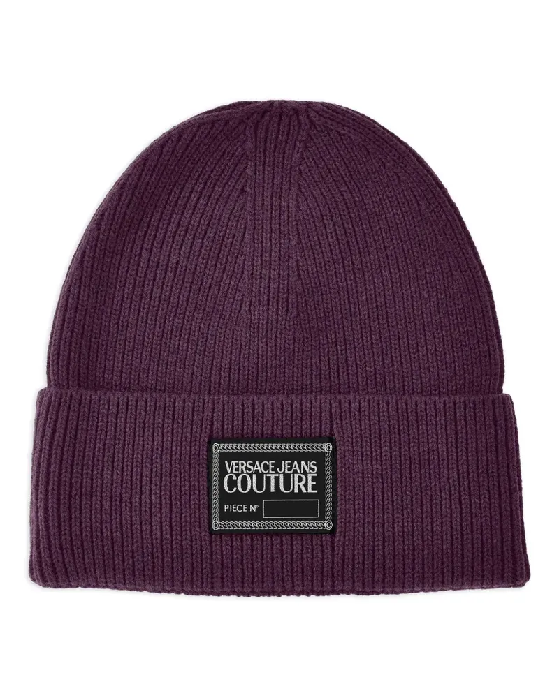 Versace Jeans Gerippte Beanie - Violett Violett