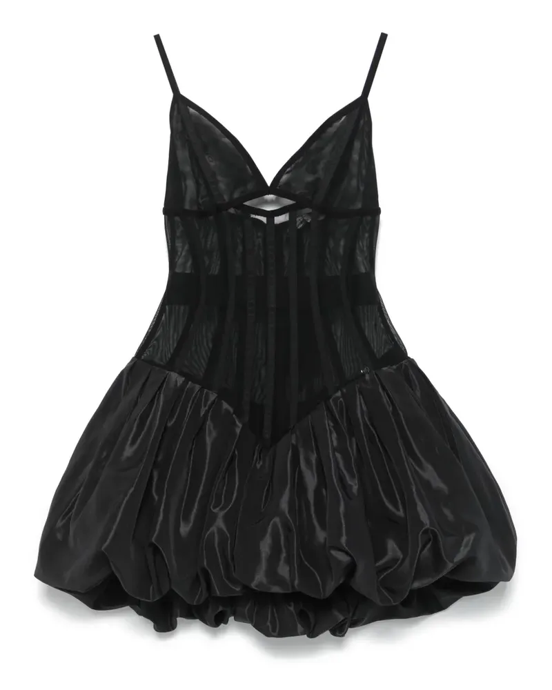 NISSA Taft-Minikleid mit Taillenbund - Schwarz Schwarz