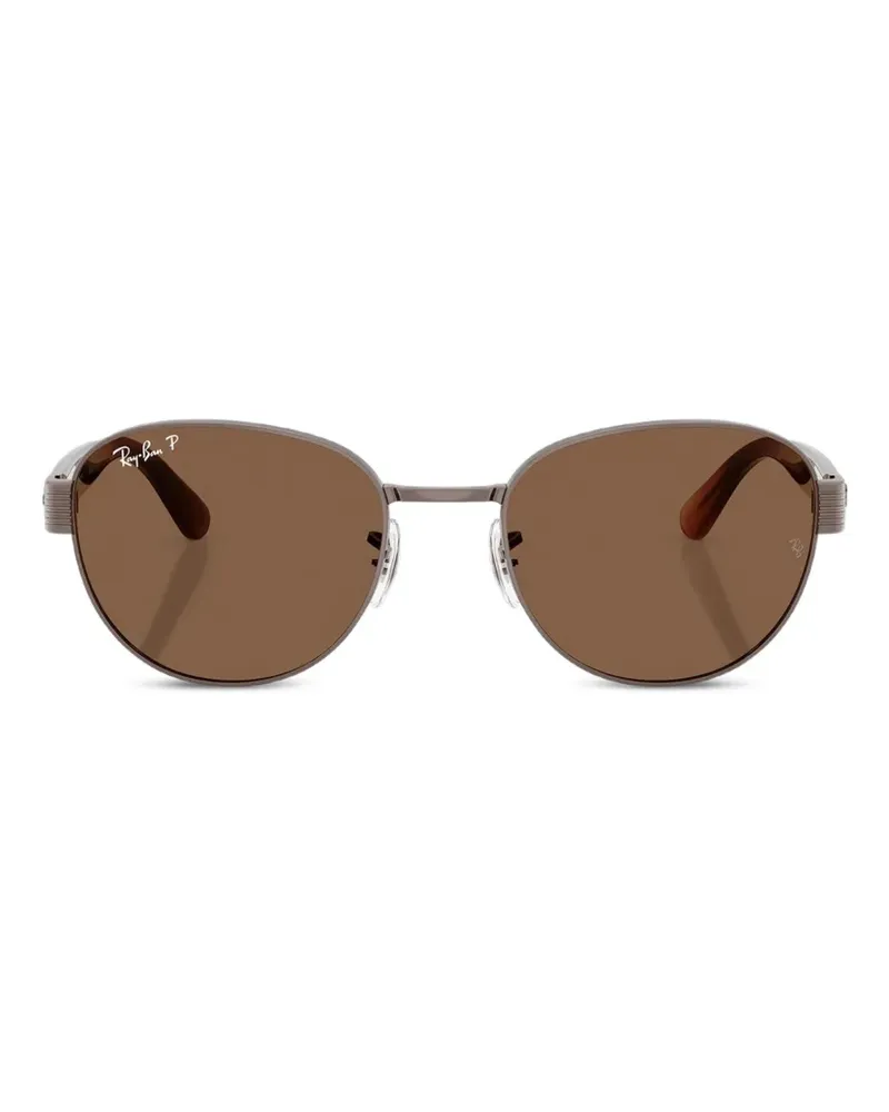 Ray Ban Sonnenbrille mit rundem Gestell - Braun Braun